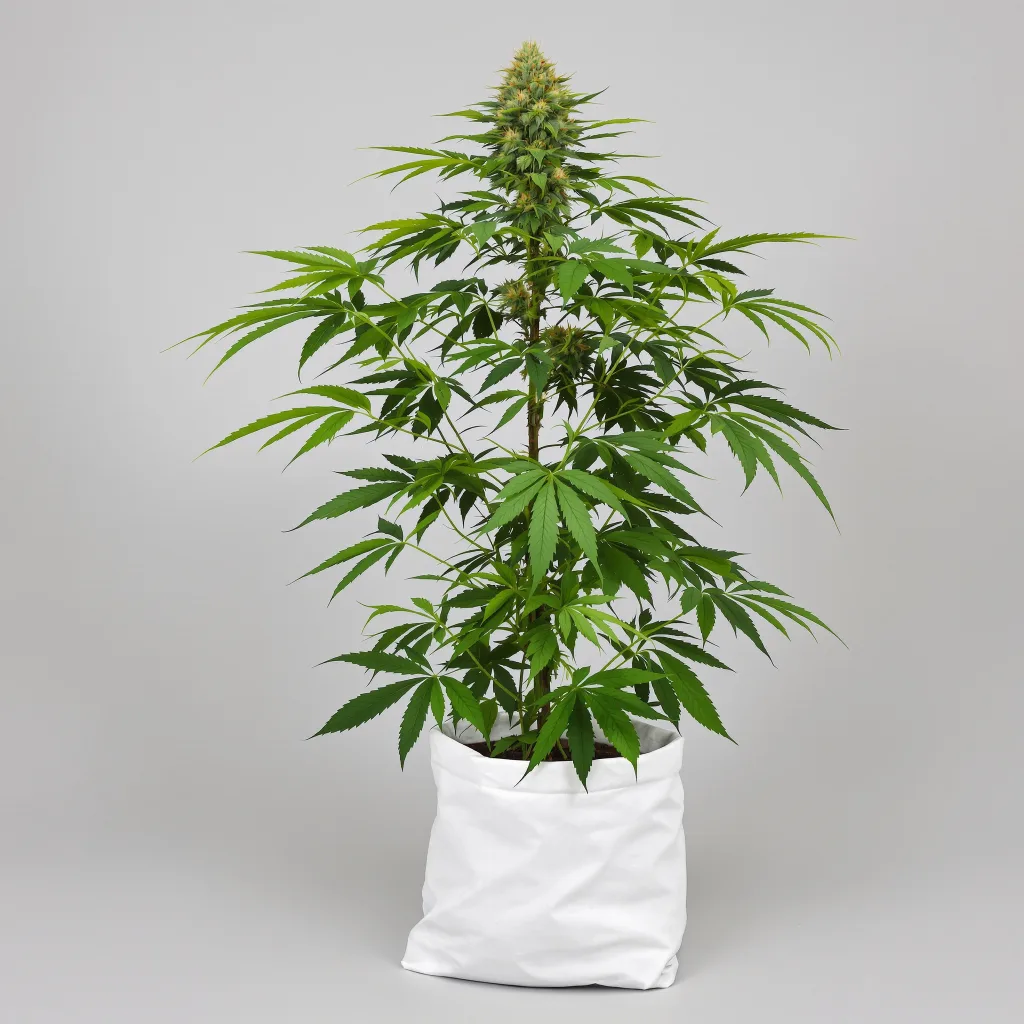 Colombian Gold cannabis bud close-up showing open-bud structure with orange pistils