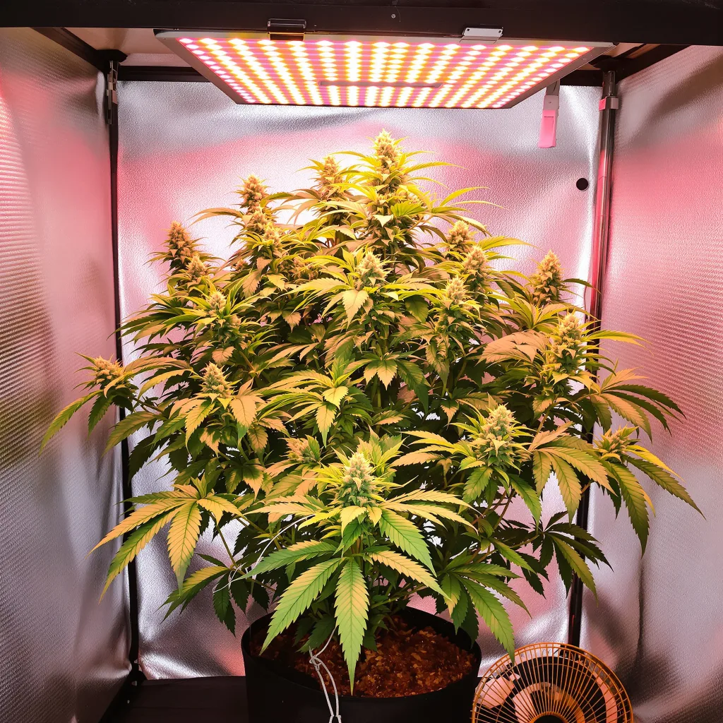 Confidential Cheese 73% indica / 27% sativa flower with visible trichomes