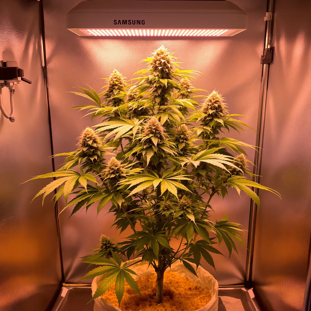 Conspiracy Kush 74% indica / 26% sativa flower with visible trichomes