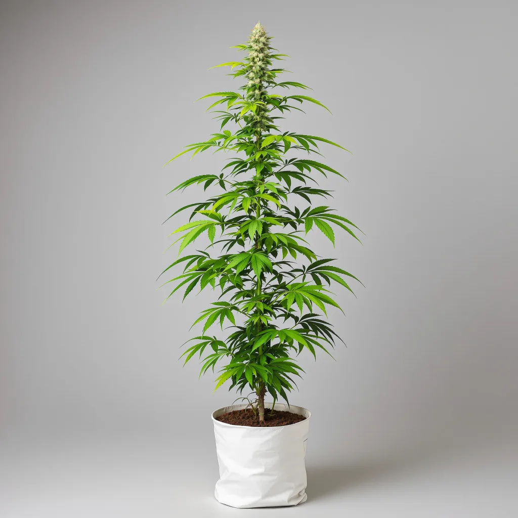 Cramnesia cannabis bud close-up showing lime-green airy structure