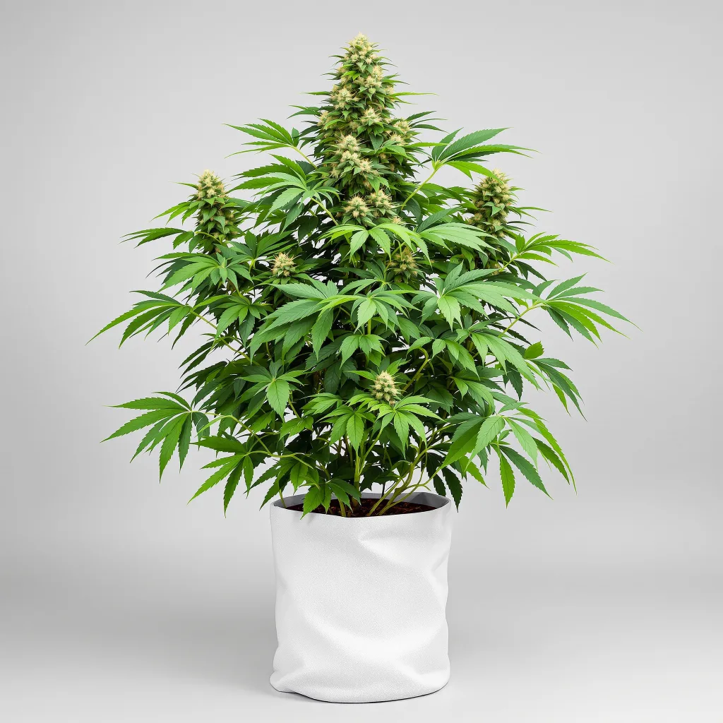 Cream cannabis bud close-up showing dense purple-tinged calyxes