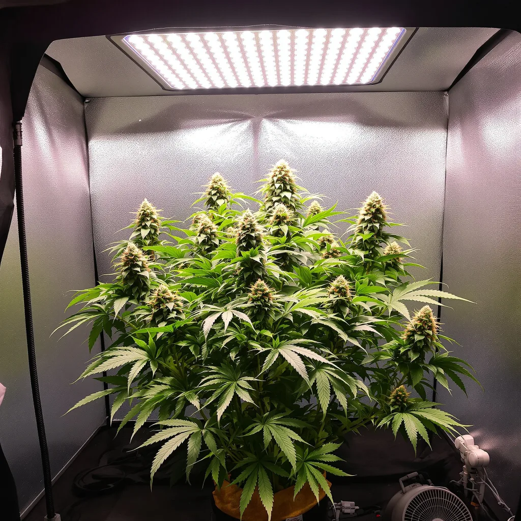 Critical Purple cannabis plant in flowering stage — 60-100 cm autoflower