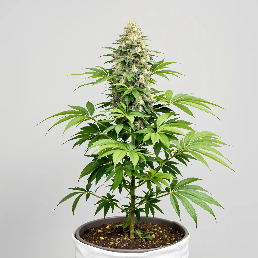 Crouching Tiger Hidden Alien cannabis bud close-up showing dense purple-tinged calyxes