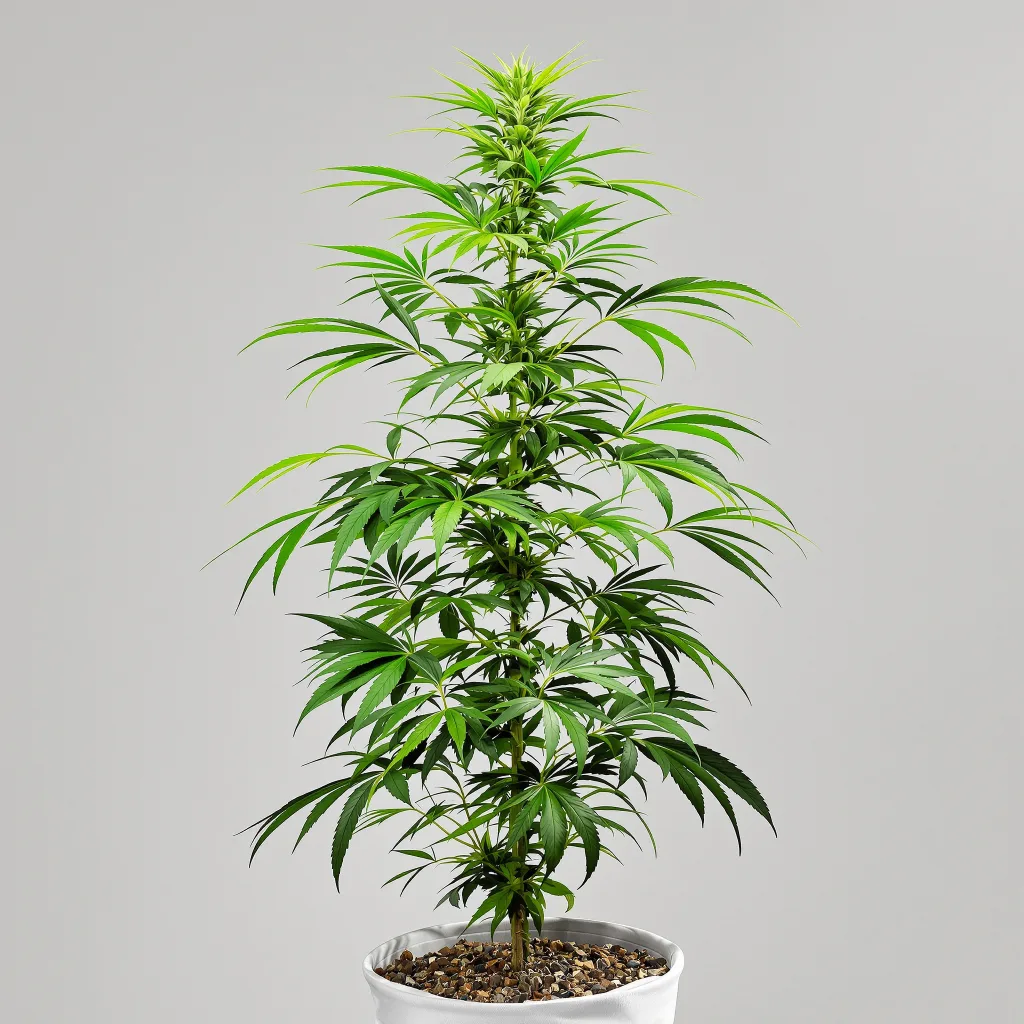 Crystal Coma cannabis bud close-up showing lime-green airy structure
