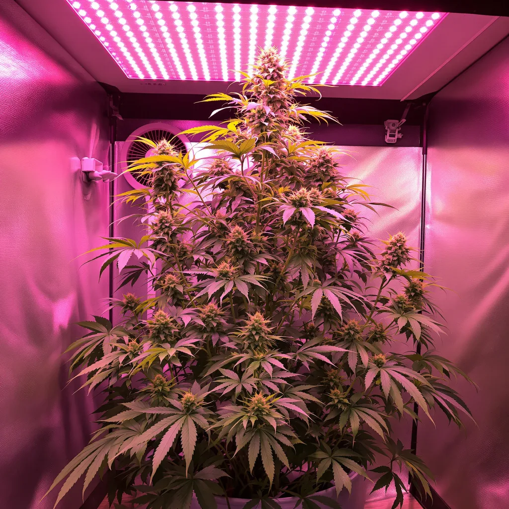 Damnesia cannabis plant in flowering stage — 60-100 cm autoflower