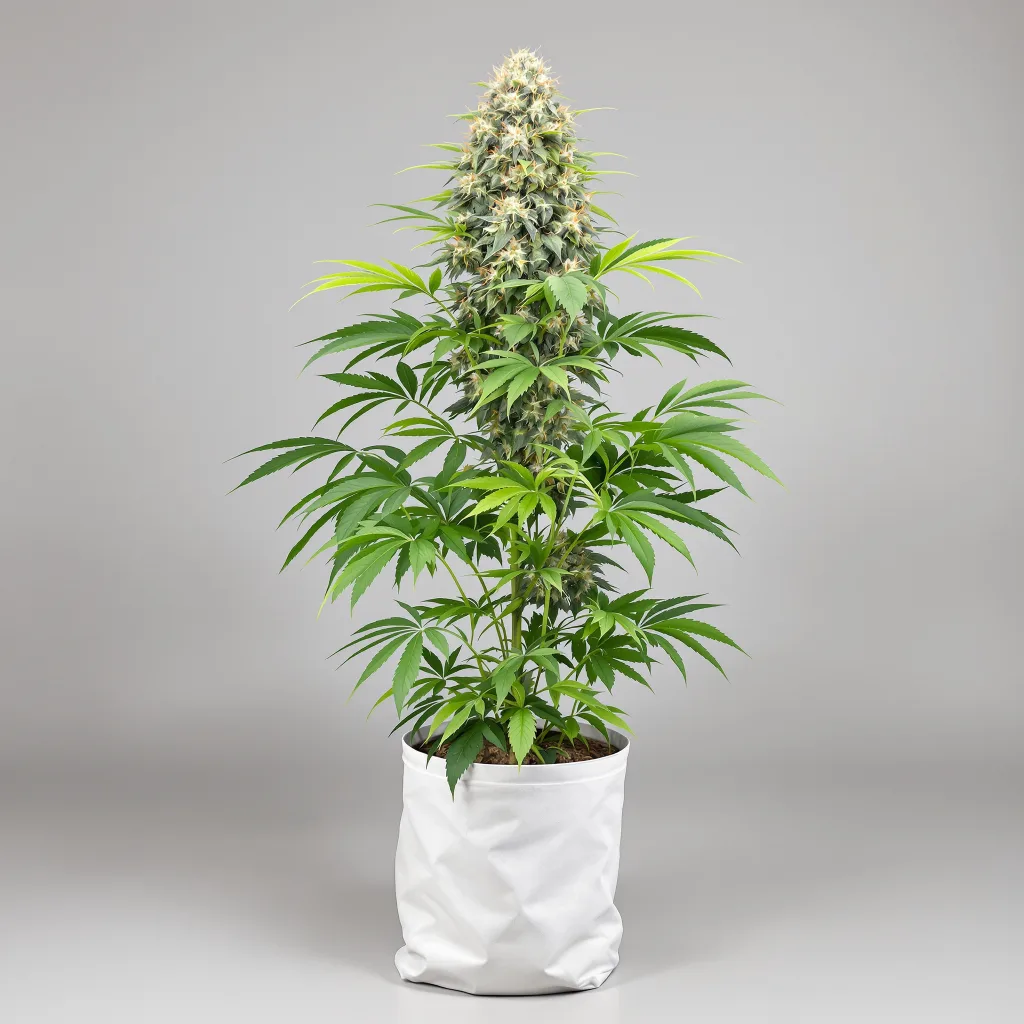 Dance World CBD cannabis bud close-up showing pale-green low-resin flower
