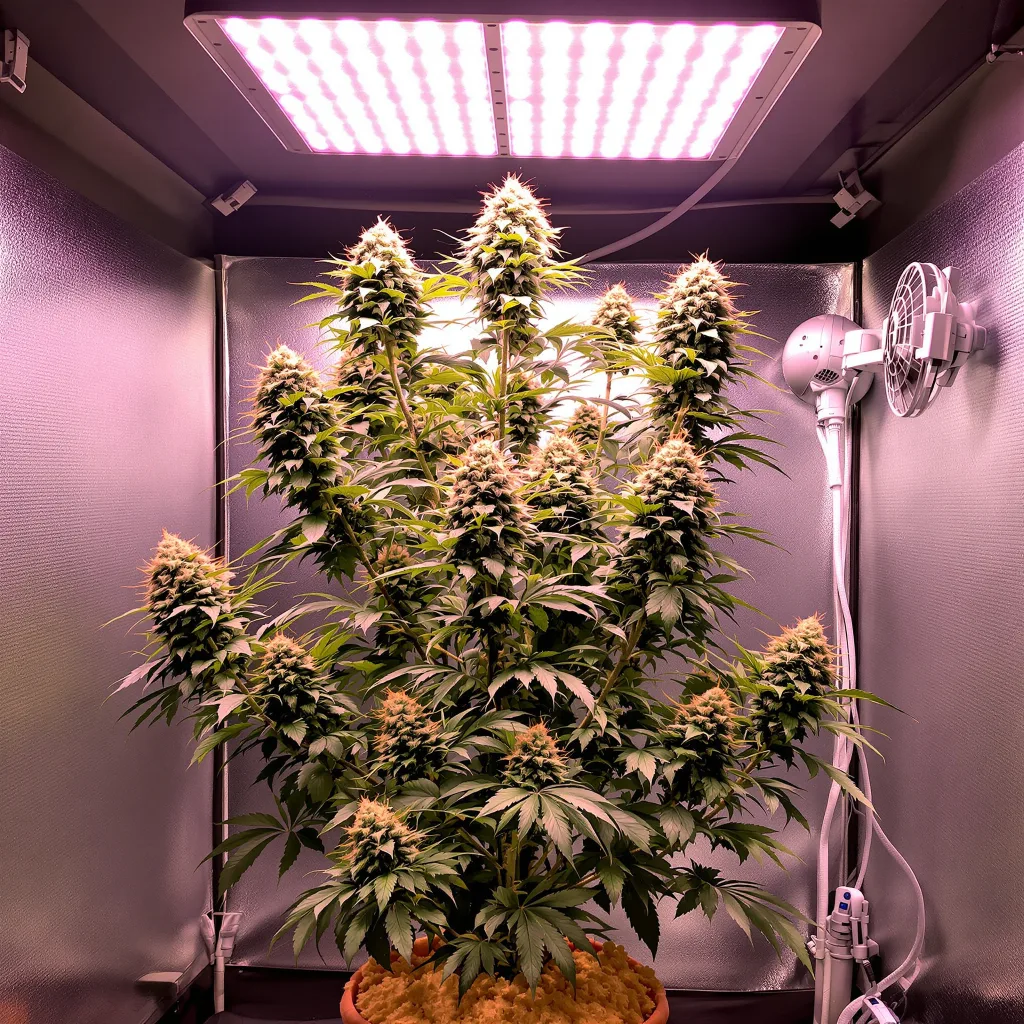 Diamond Valley Kush 46% indica / 54% sativa flower with visible trichomes