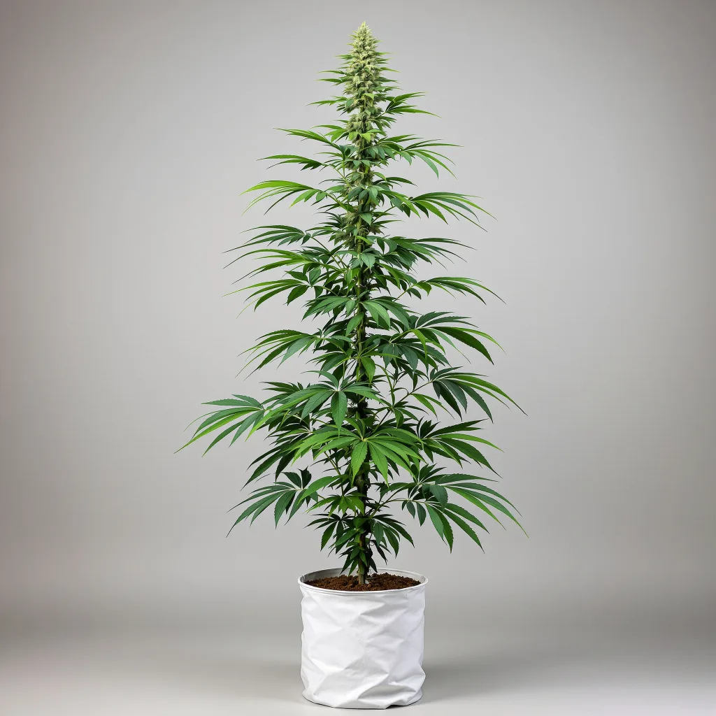 Double Dream cannabis bud close-up showing lime-green airy structure