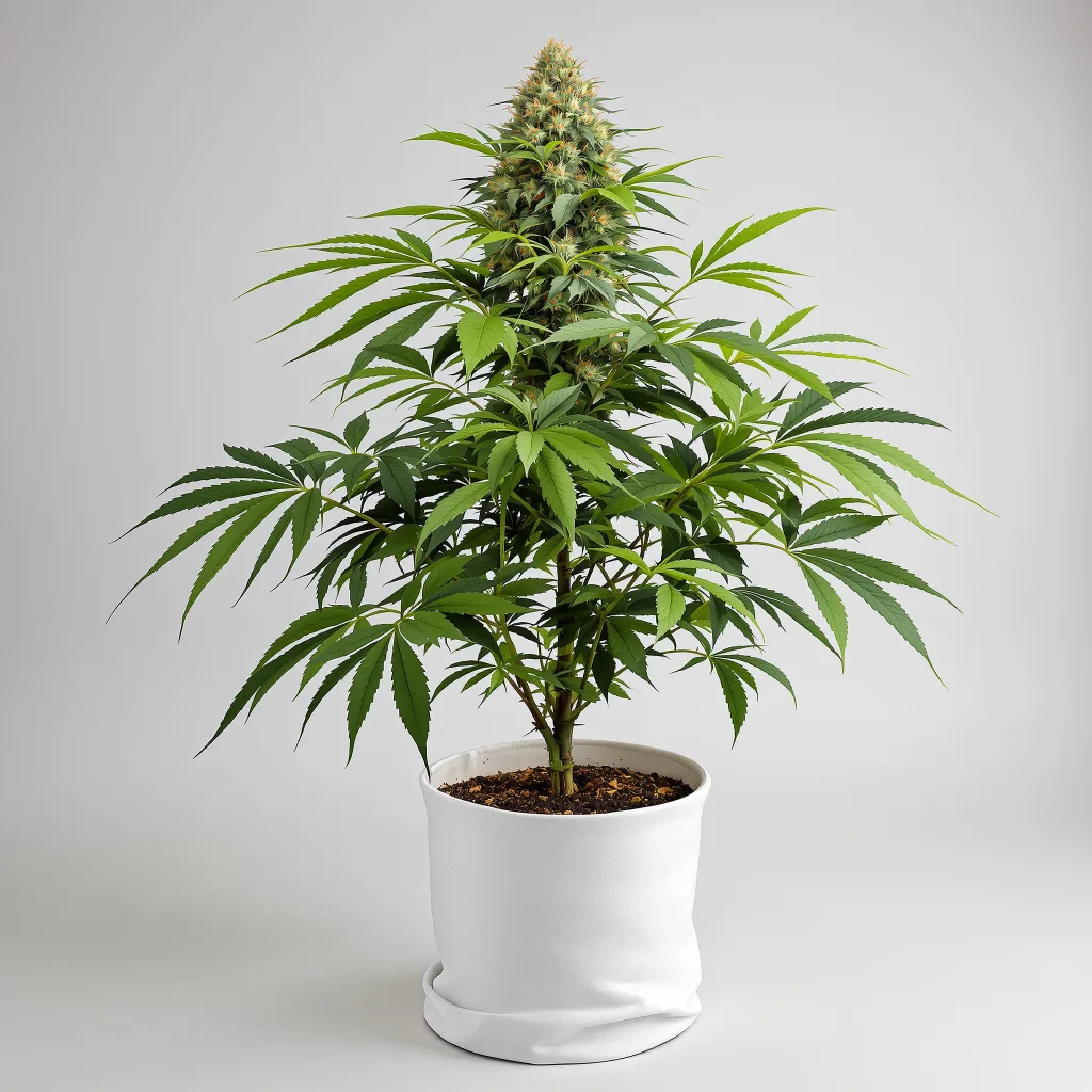 Double OG cannabis bud close-up showing dense purple-tinged calyxes