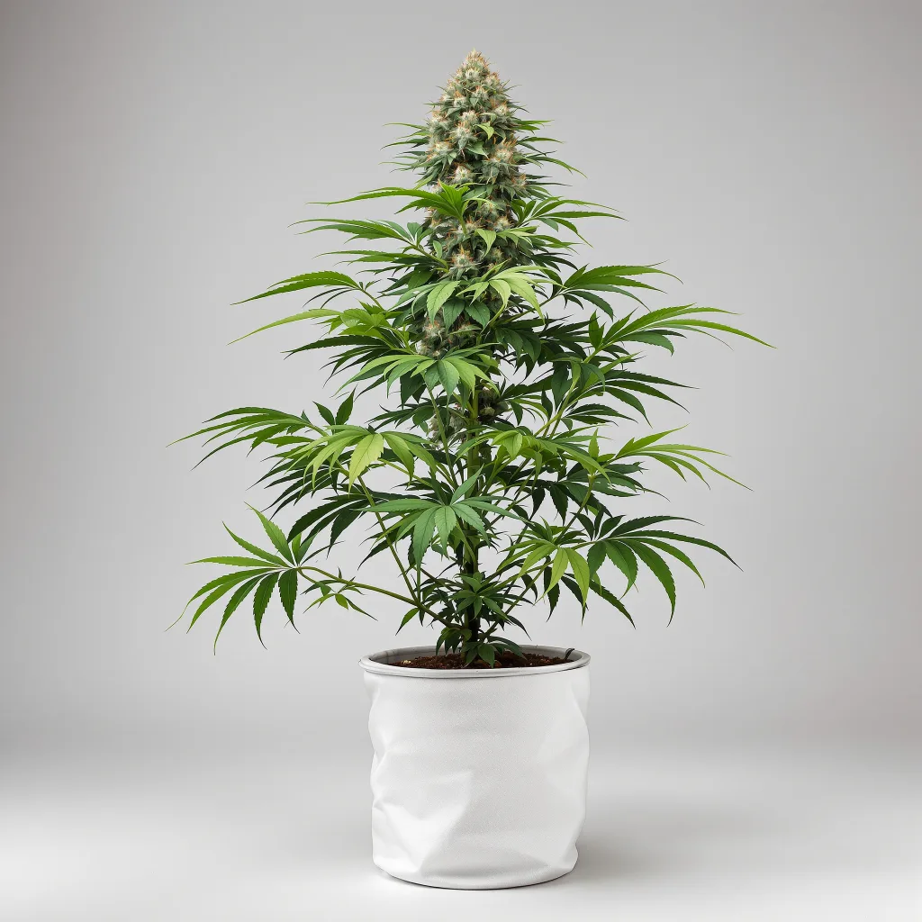 Double Tangie Banana cannabis bud close-up showing dense purple-tinged calyxes