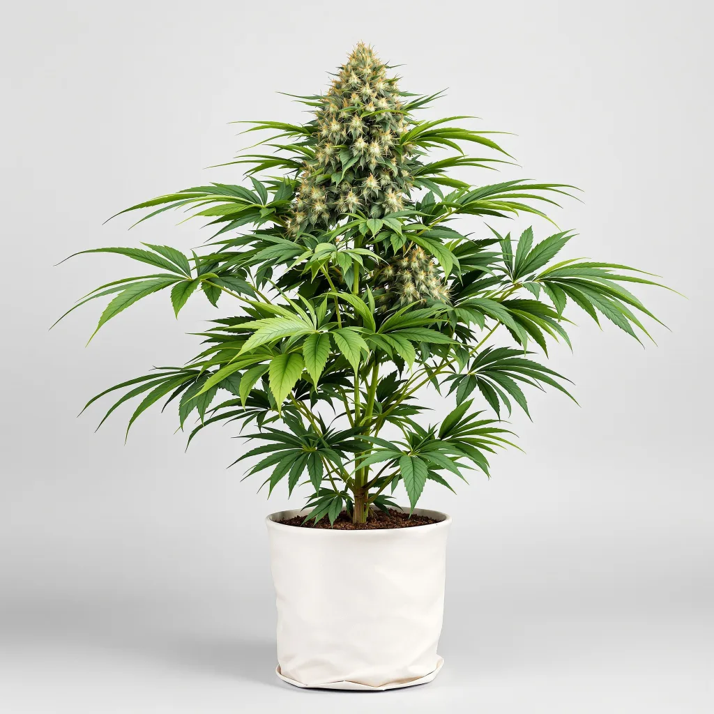 Dutch Treat cannabis bud close-up showing dense purple-tinged calyxes