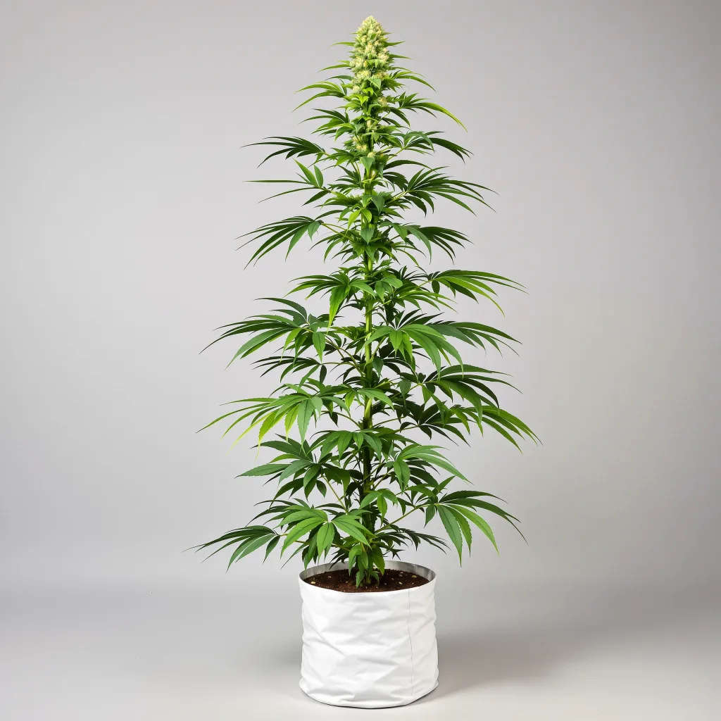 Dynamite Diesel cannabis bud close-up showing lime-green airy structure