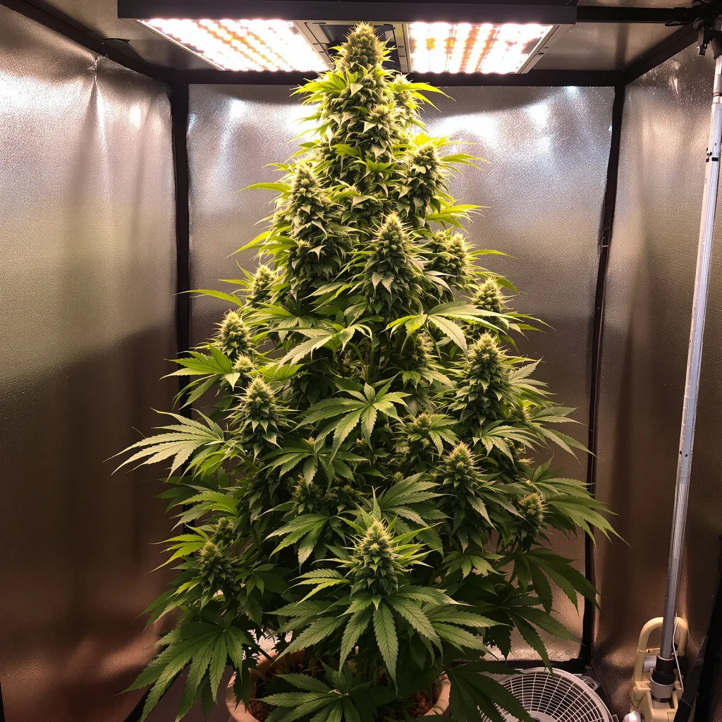 East Coast Sour Diesel 24% indica / 76% sativa flower with visible trichomes
