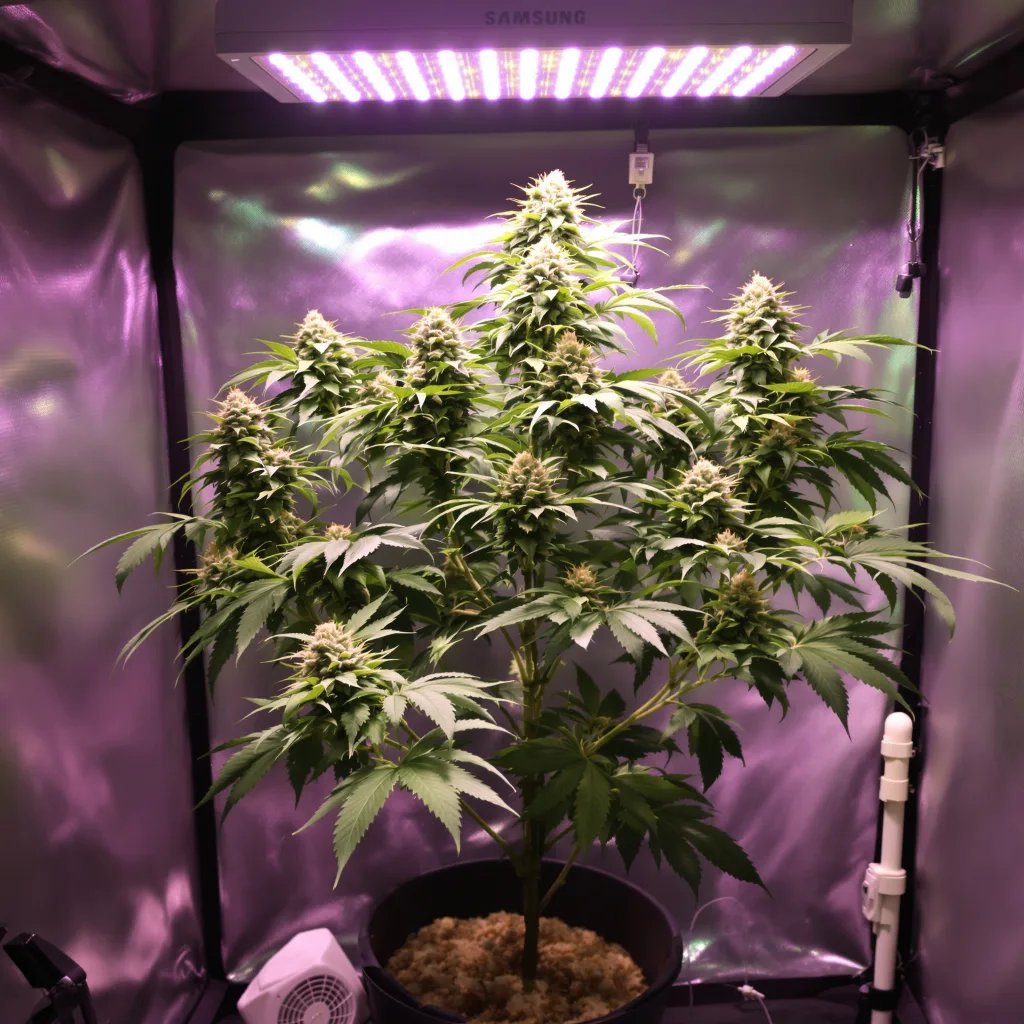 Euphoria Cookies 38% indica / 62% sativa flower with visible trichomes