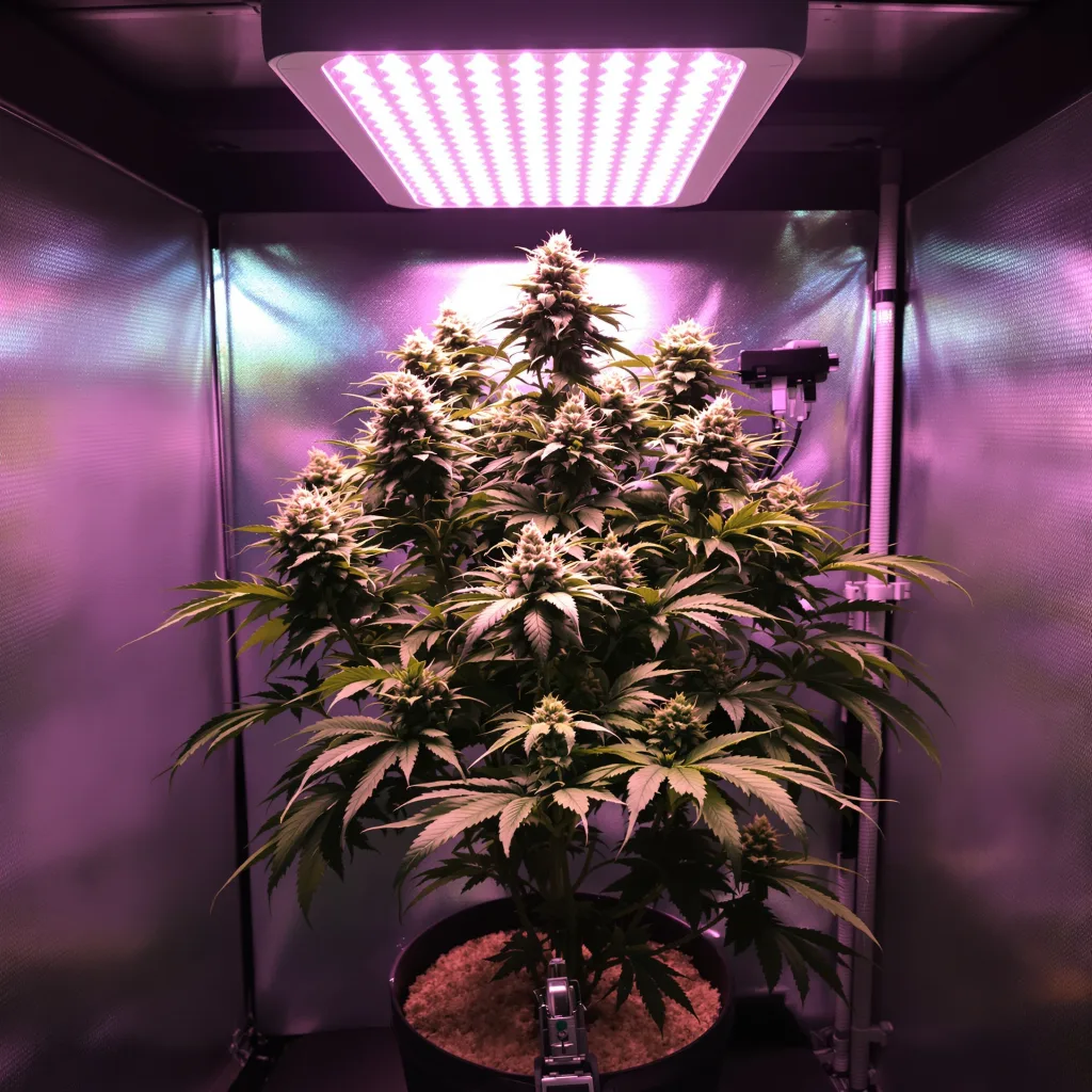 Extreme Cream 82% indica / 18% sativa flower with visible trichomes