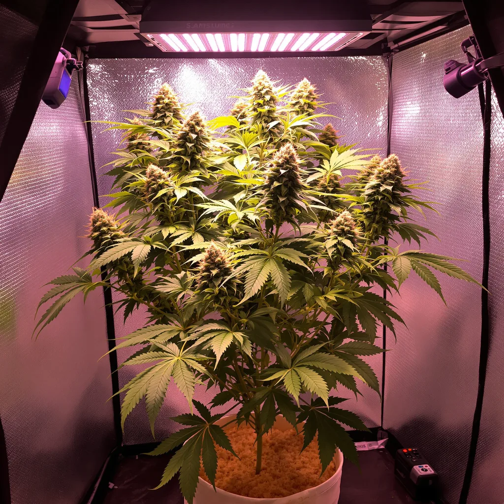 Faygo Red Pop 40% indica / 60% sativa flower with visible trichomes