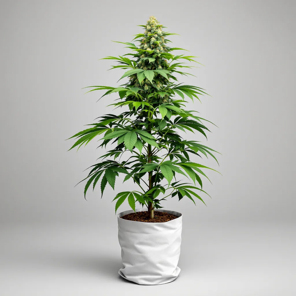 Flowerbomb Kush cannabis bud close-up showing dense purple-tinged calyxes