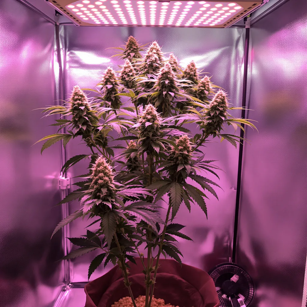 French Toast 61% indica / 39% sativa flower with visible trichomes