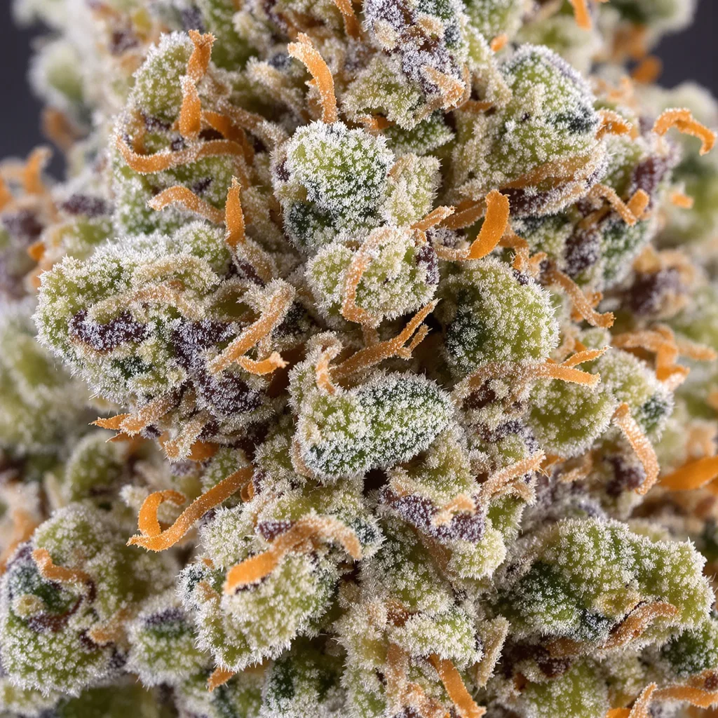 Frosty cannabis plant in flowering stage — 120-180 cm feminised