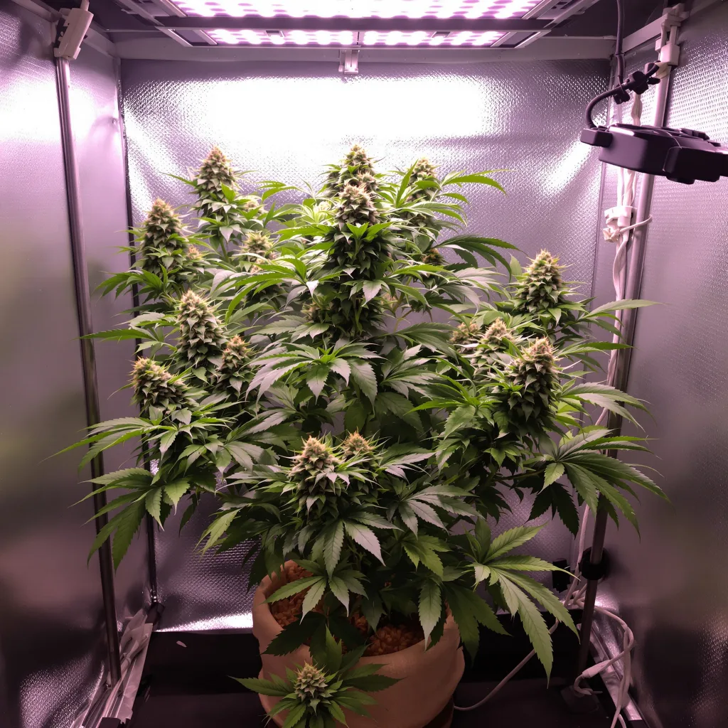 Fruit cannabis plant in flowering stage — 60-100 cm autoflower