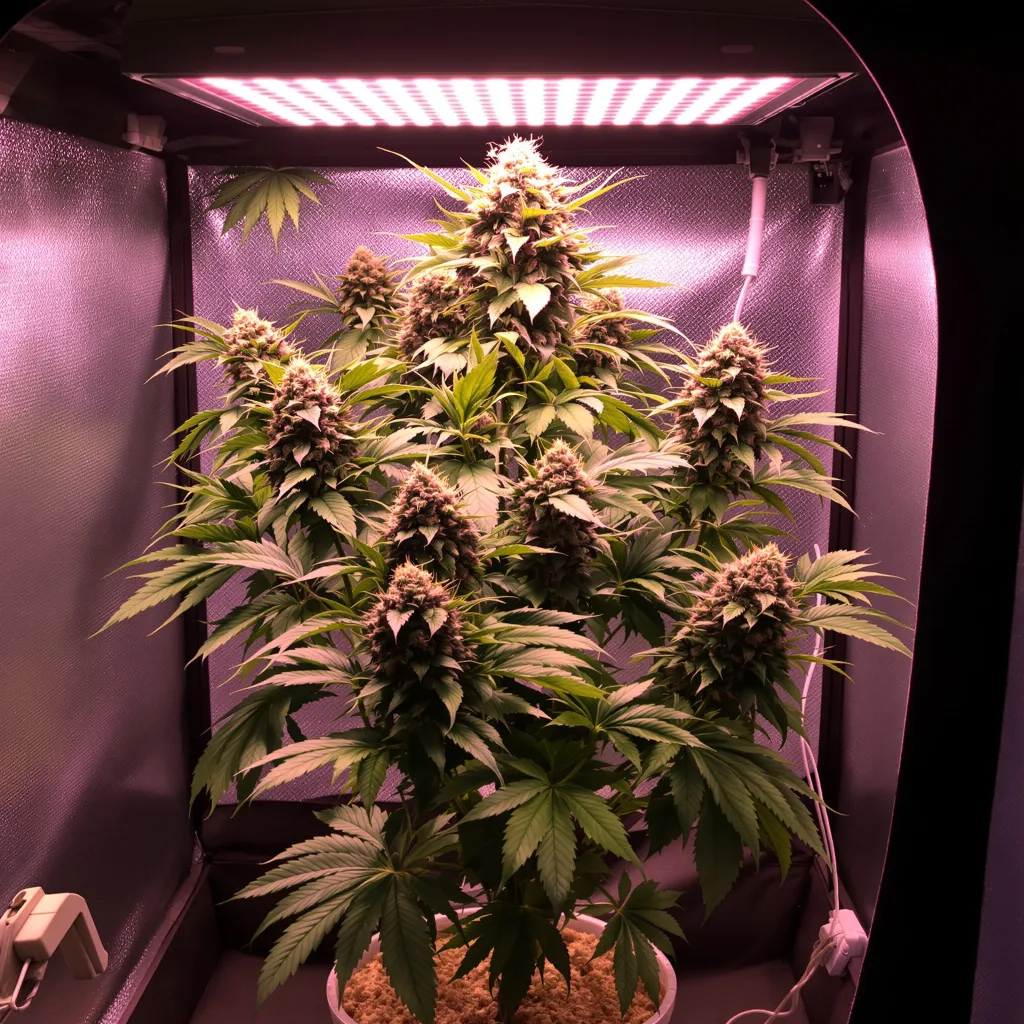 Fruity Chronic Juice 88% indica / 12% sativa flower with visible trichomes