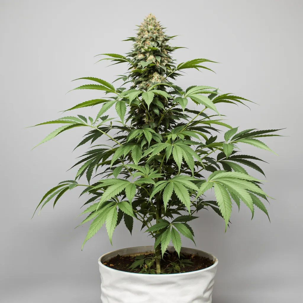 Fruity Widow cannabis bud close-up showing dense purple-tinged calyxes