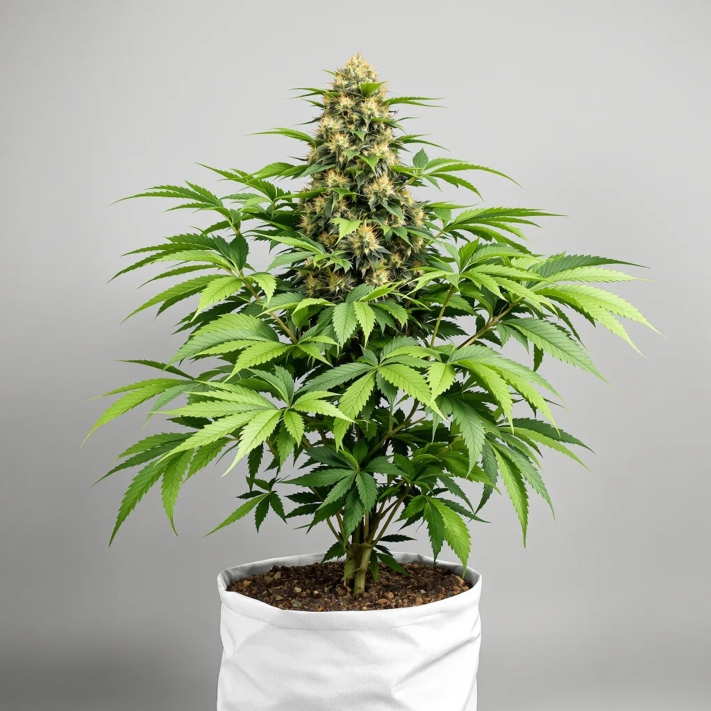 Ghost OG cannabis bud close-up showing dense purple-tinged calyxes