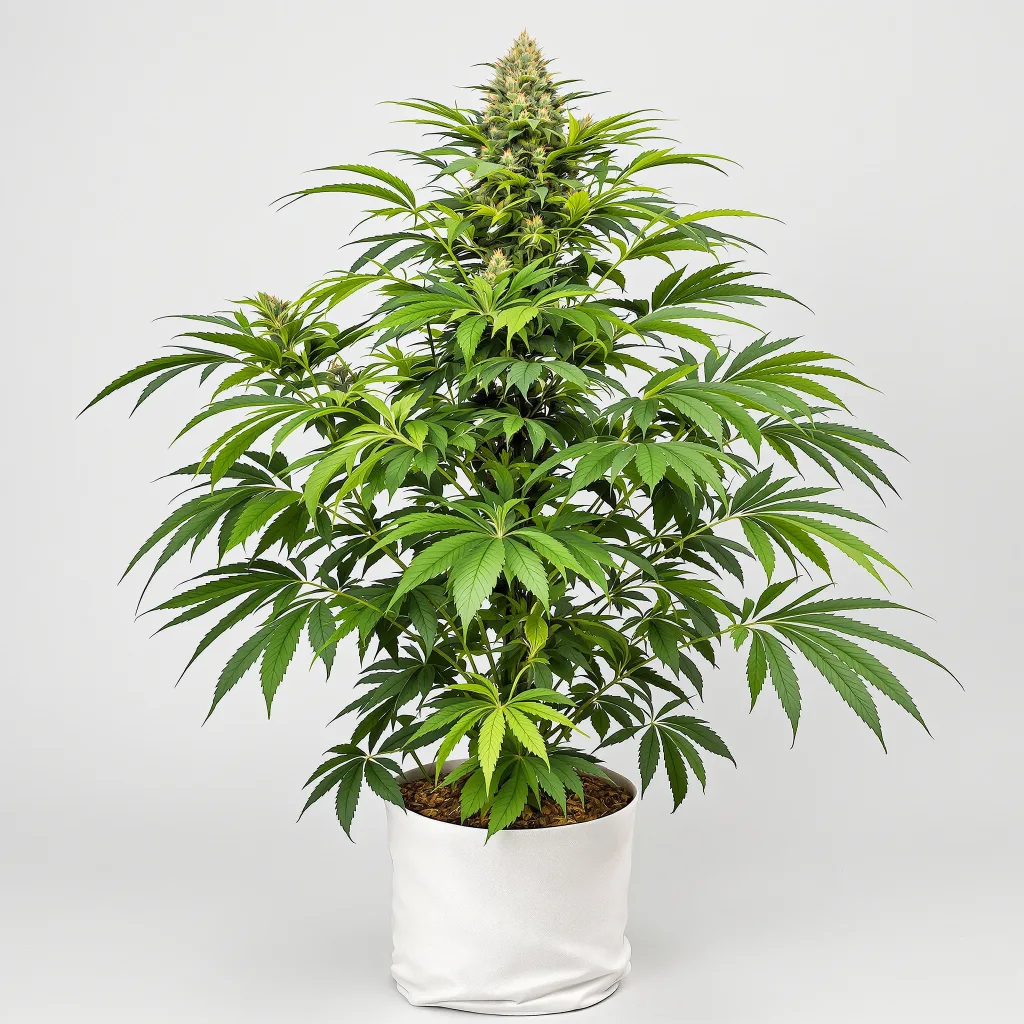 Ghost OG cannabis bud close-up showing dense purple-tinged calyxes
