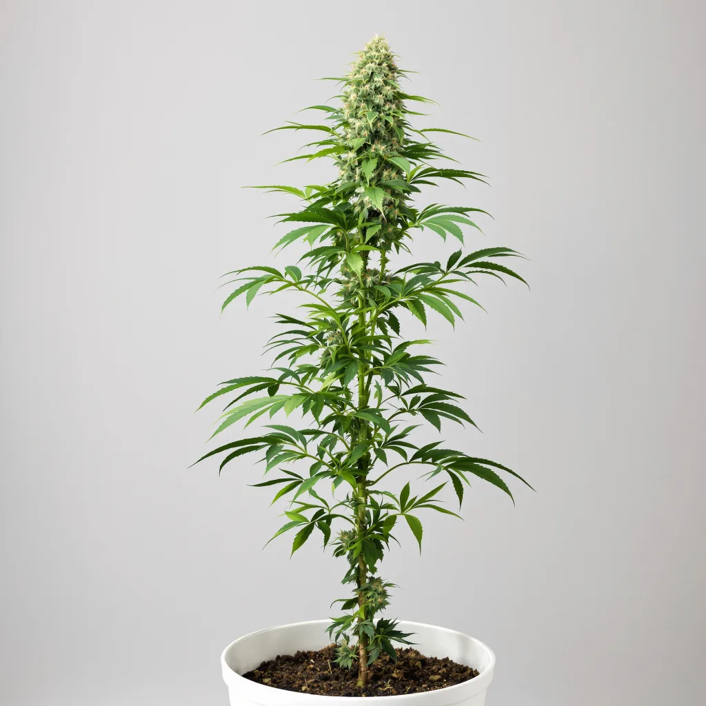 Goat Milk cannabis bud close-up showing open-bud structure with orange pistils