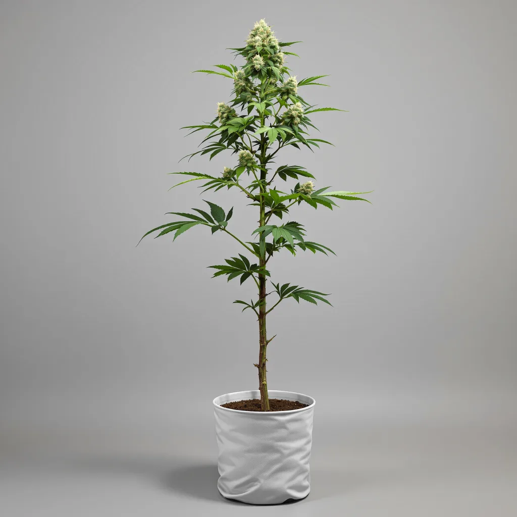 G.O.A.T Pack cannabis bud close-up showing balanced bud structure with frosted trichomes