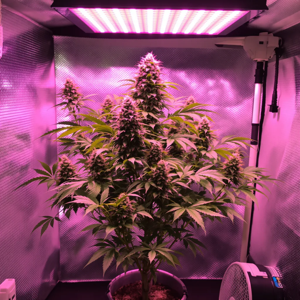 Goatlato cannabis plant in flowering stage — 60-100 cm autoflower