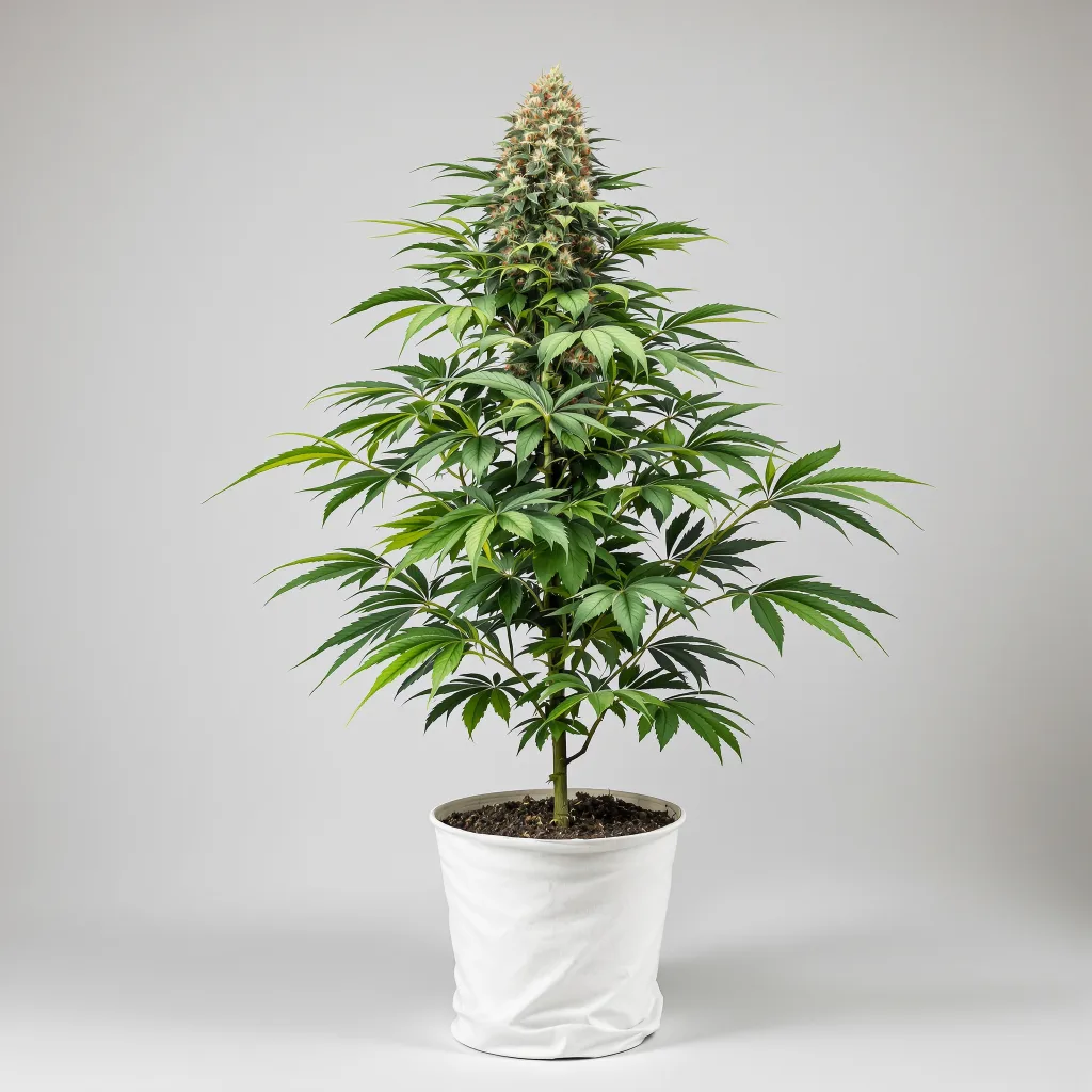 Goatlato cannabis bud close-up showing dense purple-tinged calyxes