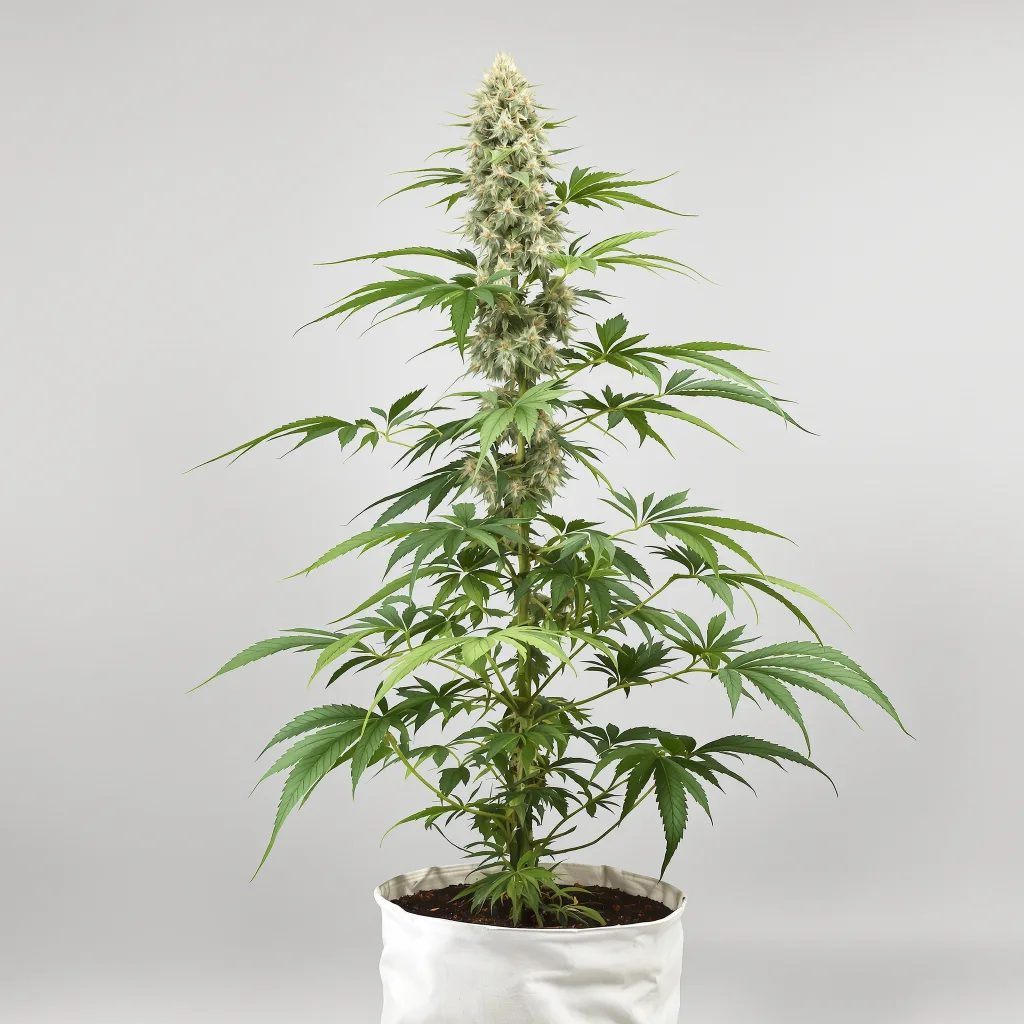 Gobbstopper cannabis bud close-up showing open-bud structure with orange pistils