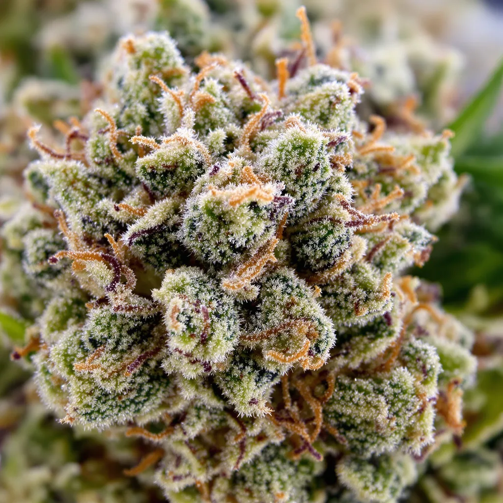 God's Green Crack cannabis plant in flowering stage — 60-100 cm autoflower