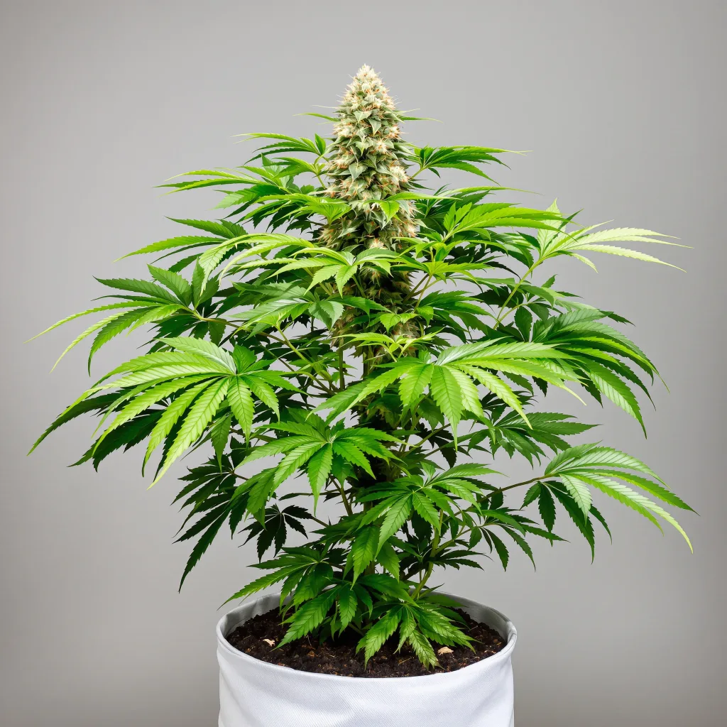 God’s Treat cannabis bud close-up showing dense purple-tinged calyxes