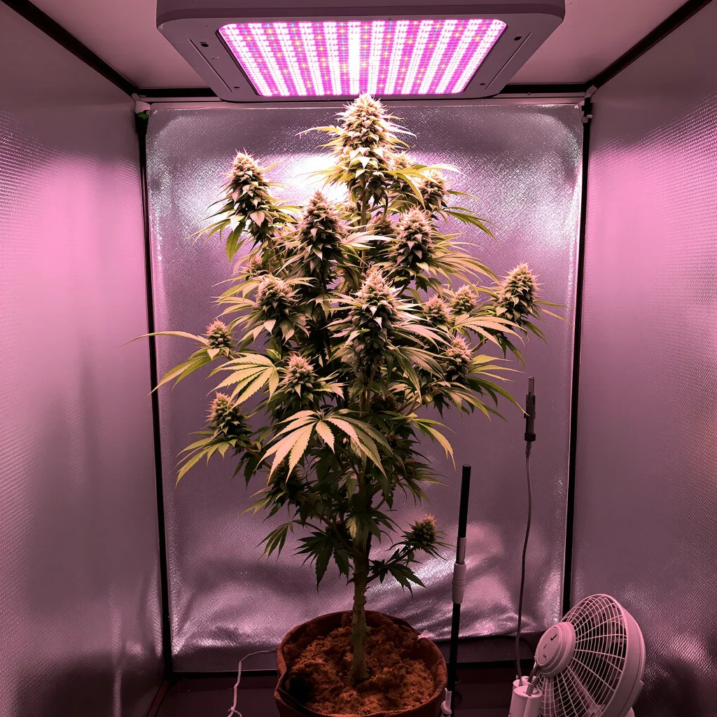 Godfather OG cannabis plant in flowering stage — 60-100 cm autoflower