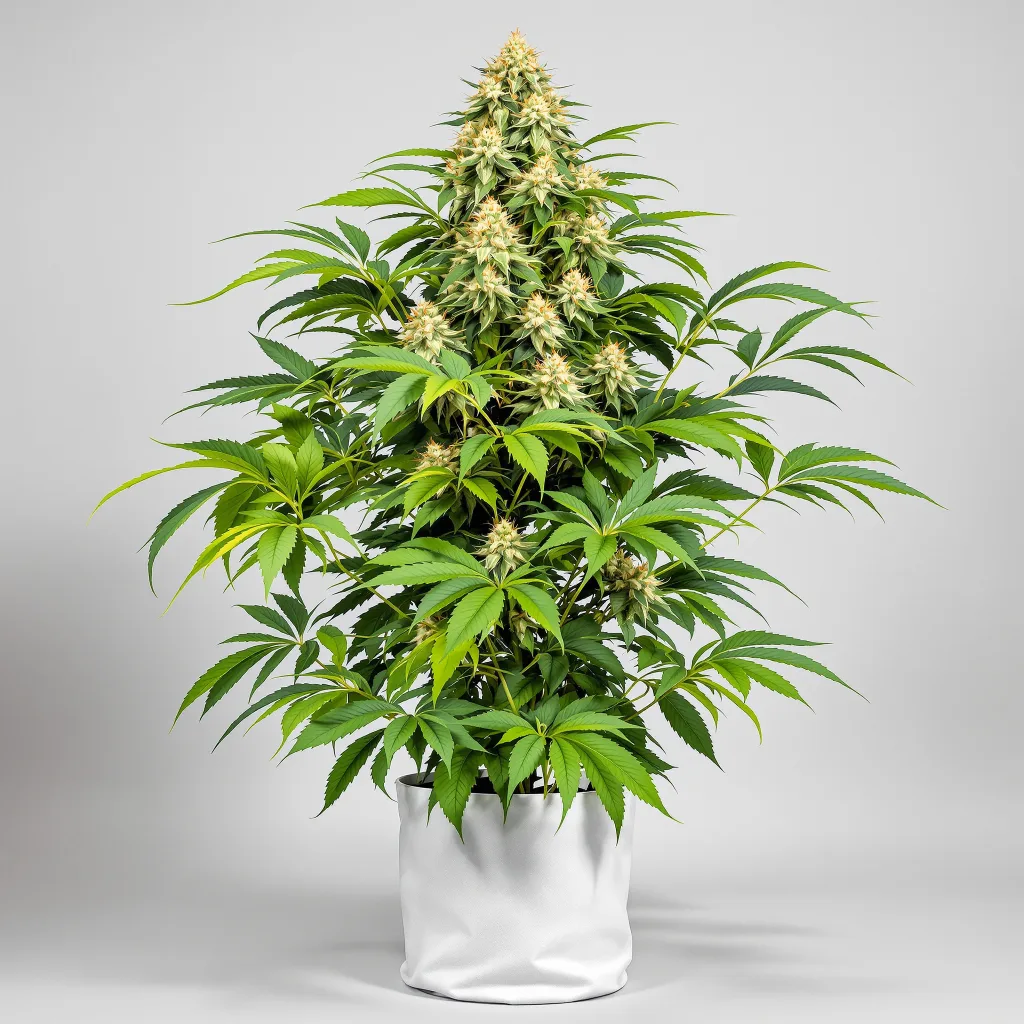 Goji OG Haze cannabis bud close-up showing dense purple-tinged calyxes