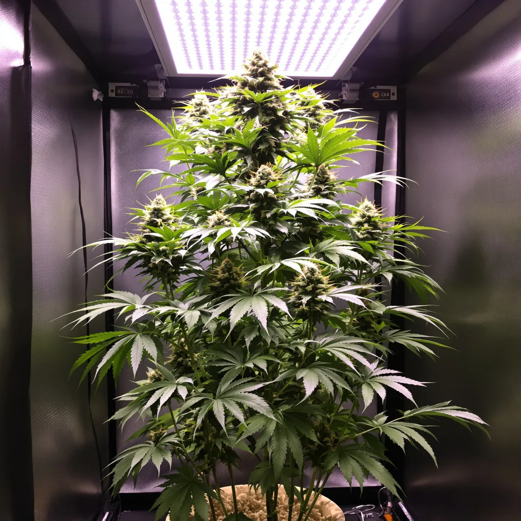 Golden Gate Haze 6% indica / 94% sativa flower with visible trichomes