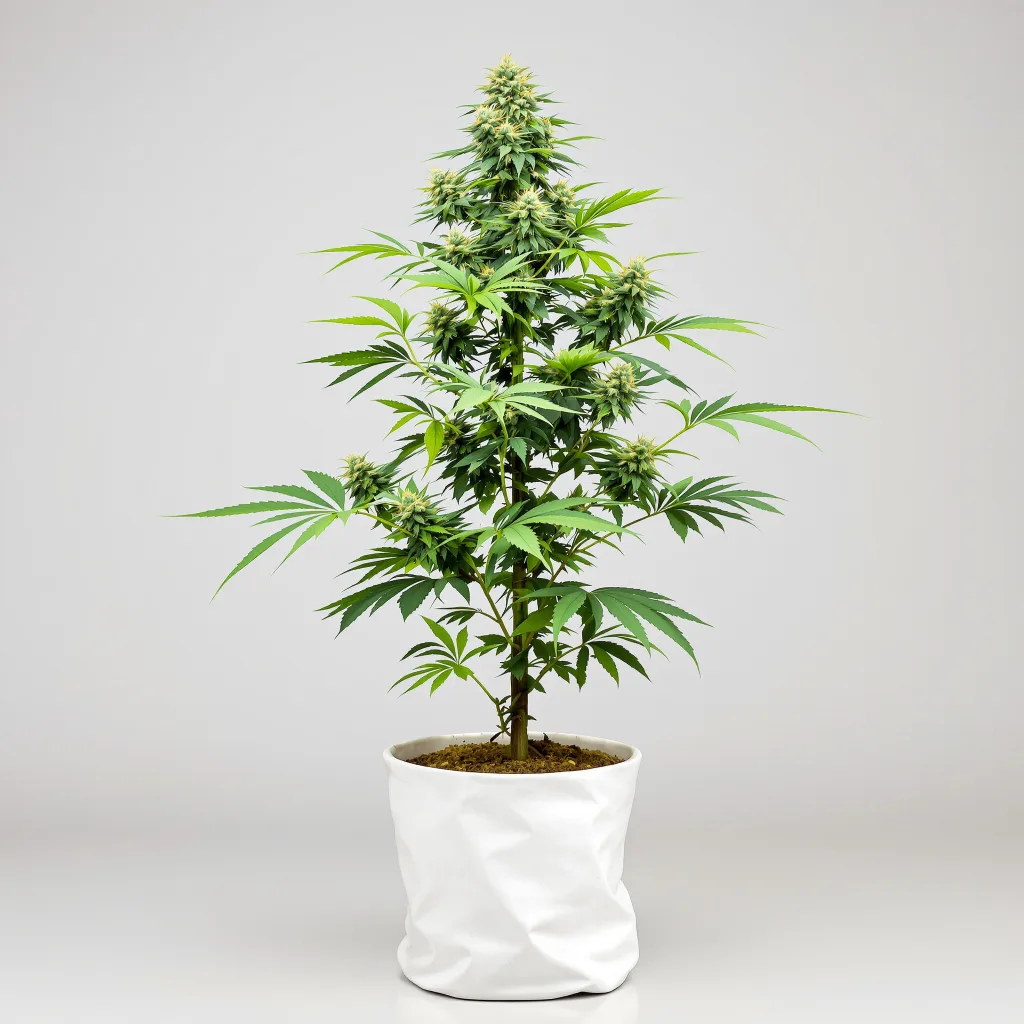 Golden Pineapple cannabis bud close-up showing balanced bud structure with frosted trichomes
