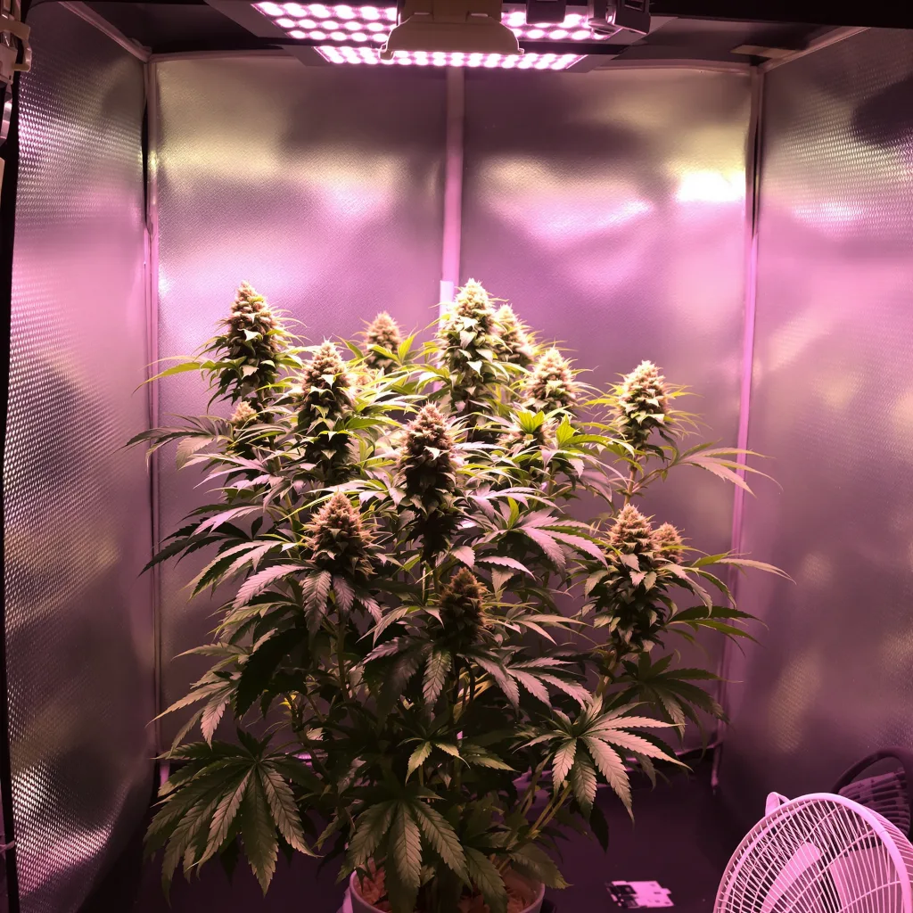 Gorilla Cookies cannabis plant in flowering stage — 60-100 cm autoflower