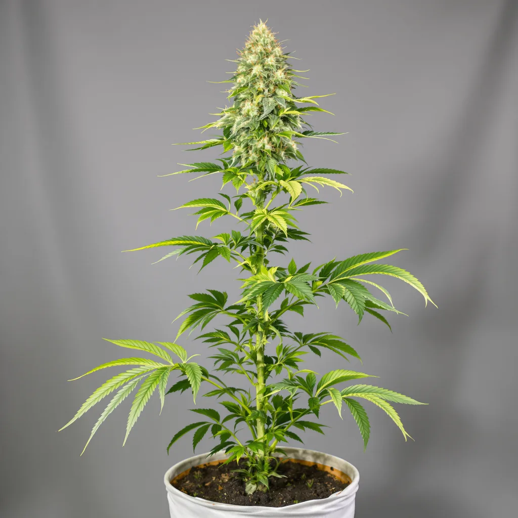Gorilla Nut cannabis bud close-up showing balanced bud structure with frosted trichomes