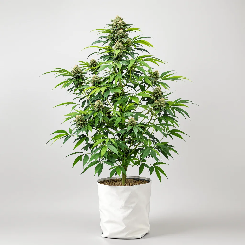 Green Candy cannabis bud close-up showing balanced bud structure with frosted trichomes