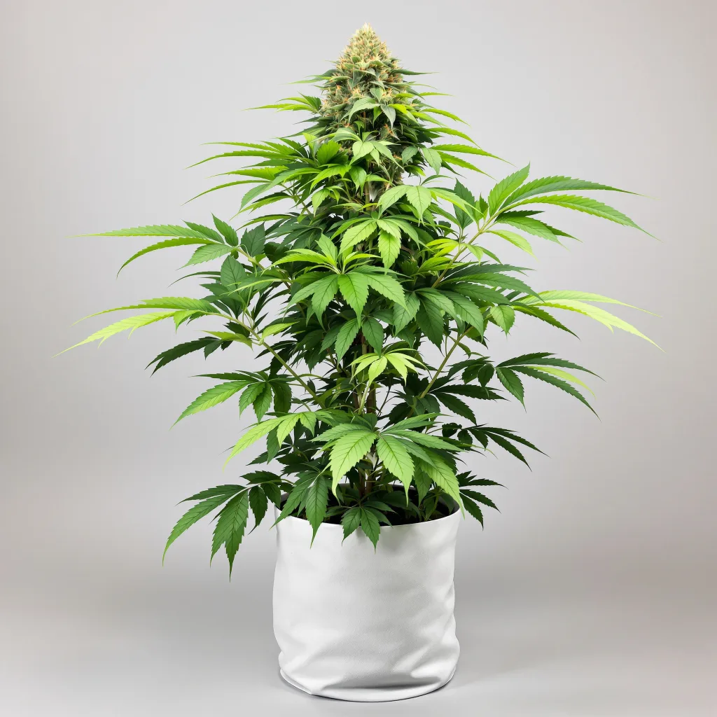 Green Goddess cannabis bud close-up showing dense purple-tinged calyxes