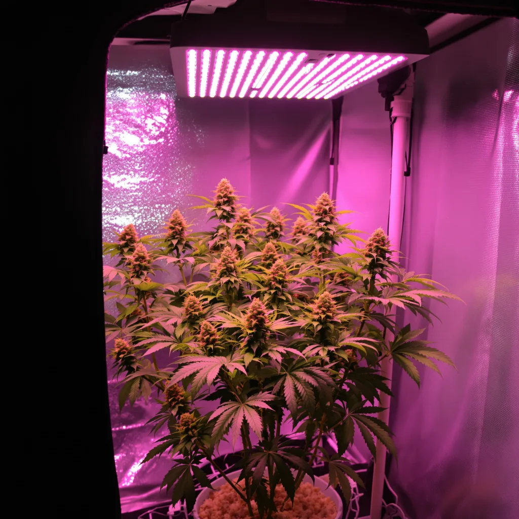 Green Love Potion 76% indica / 24% sativa flower with visible trichomes