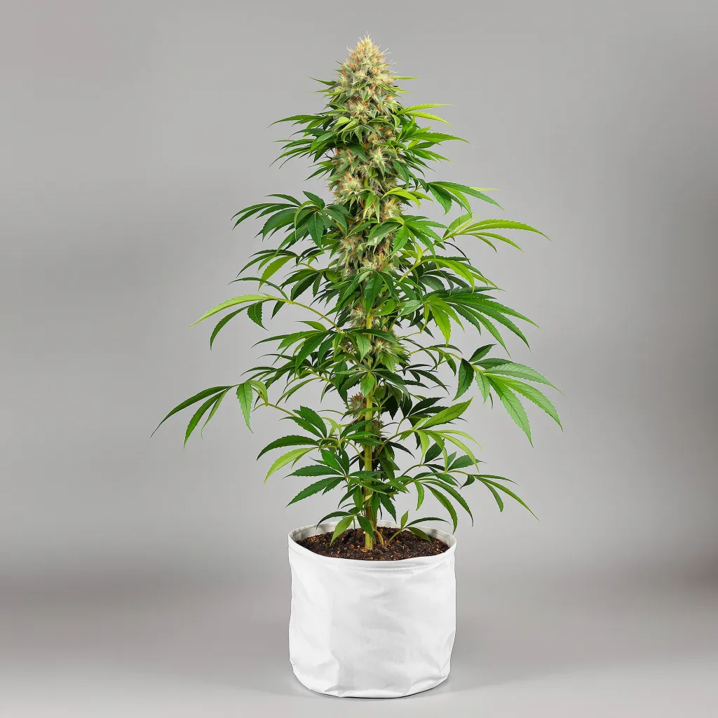 Hawaiian Dream CBD cannabis bud close-up showing pale-green low-resin flower
