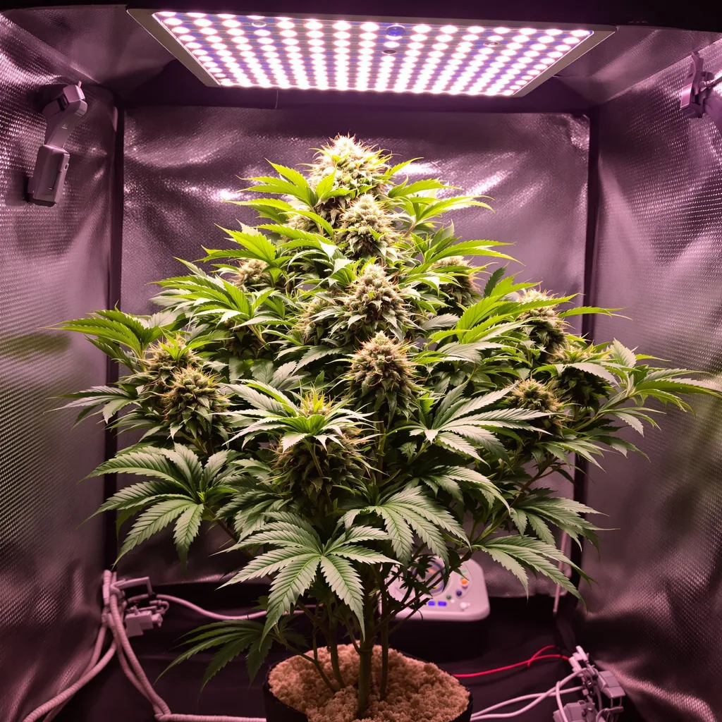Honey Boo Boo 66% indica / 34% sativa flower with visible trichomes