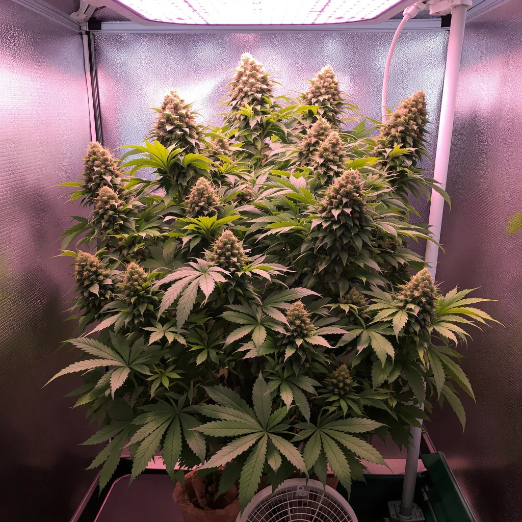 Humboldt Headband 88% indica / 12% sativa flower with visible trichomes