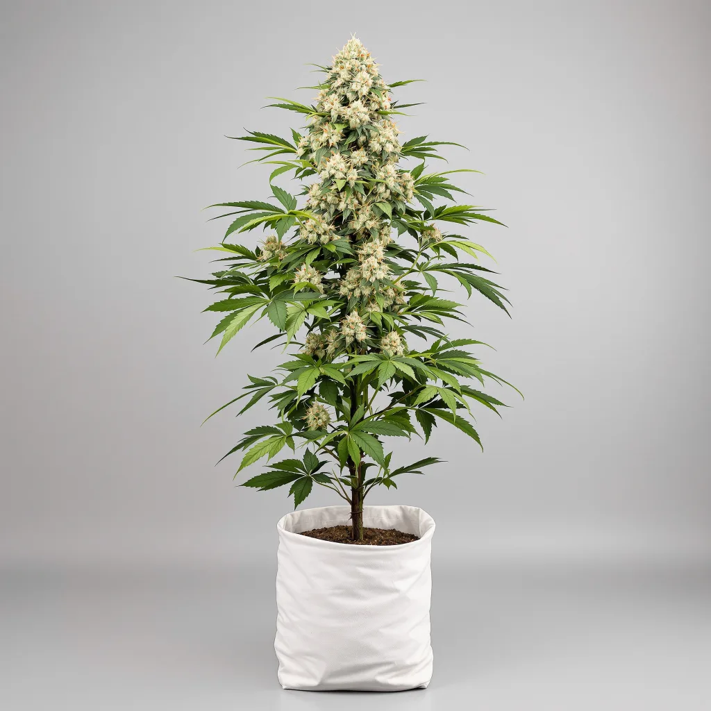 Incredible Bulk cannabis bud close-up showing open-bud structure with orange pistils