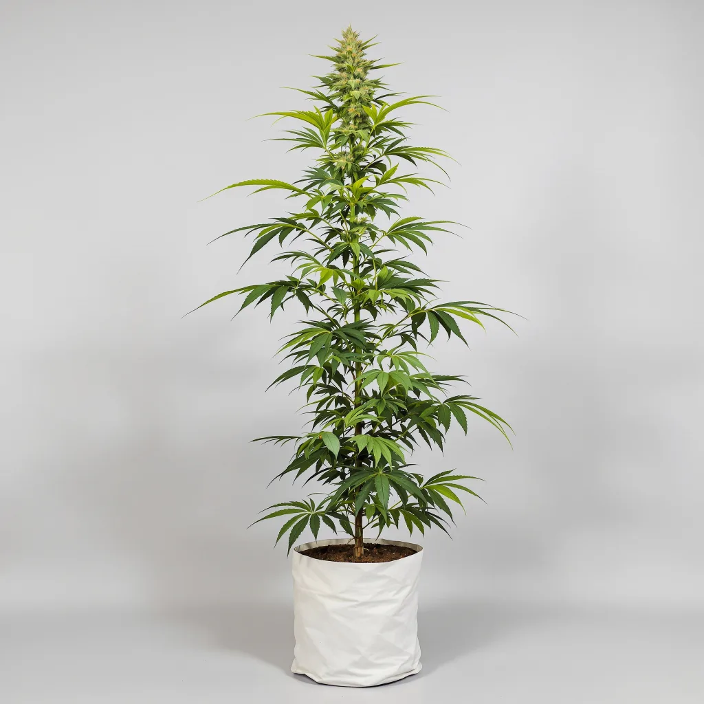 Island Sweet Skunk cannabis bud close-up showing lime-green airy structure