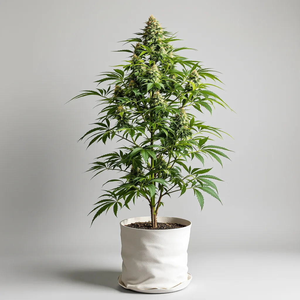 Jack Frost cannabis bud close-up showing balanced bud structure with frosted trichomes